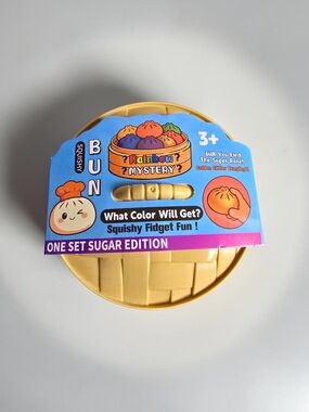 Rainbow Mystery Squishy Bun Blind Box | Golden Glitter Edition